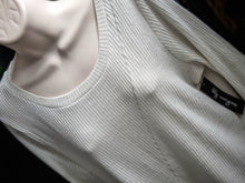 Load image into Gallery viewer, Lily Morgan Glittery Ivory Ribbed Sweater Top LG
