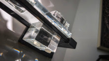 Load image into Gallery viewer, Crystal Candle Holder w/Black Glitter Tealites
