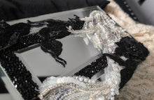 Load image into Gallery viewer, Custom Made Mirror Jewelry Box with Lace Mermaid &amp; Accents
