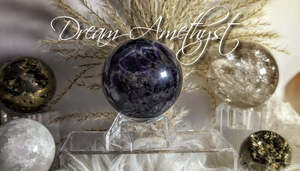 2.5" Dream Amethyst Crystal Sphere on Base