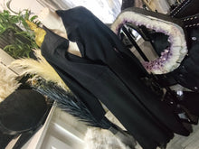 Load image into Gallery viewer, Daisy Fuentes Black Maxi Long Sweater Knit Jacket LG
