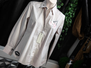 Women's Gothic Vampire Button Dress Shirt SM NWT