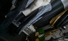 Load image into Gallery viewer, New Woman Design Grey &amp; Black A-symmetrical Sweater Cardigan 2XL
