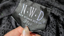 Load image into Gallery viewer, Black Lace New Woman Design Cardigan XL-1X
