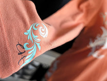 Load image into Gallery viewer, Vixen Drip Gothic Ocean Vibes Seahorse Shirt SM
