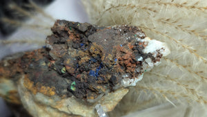 6" Moroccan Azurite & Malachite Mineral Crystal Cluster