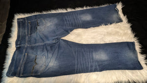 Buffalo Men's Dark Blue Denim Jeans 48x32