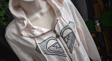 Load image into Gallery viewer, Pastel Baby Pink Roxy Zip Up Hoodie Sweater XL
