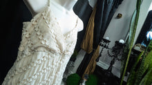 Load image into Gallery viewer, Le Chateau Bone Ivory Lace Mesh Knit Maxi Dress XXL
