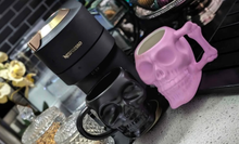 Load image into Gallery viewer, Skull Coffee Mugs (pink outer shell is damaged from Microwaving)
