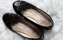 Load image into Gallery viewer, Danskin &quot;Adore&quot; Vegan Black Ballet Flats sz8.5
