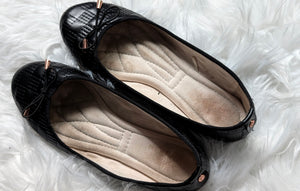 Danskin "Adore" Vegan Black Ballet Flats sz8.5