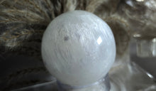 Load image into Gallery viewer, 2.5&quot; Selenite Crystal Sphere with Stand
