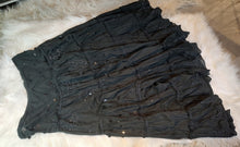 Load image into Gallery viewer, Boho BLING Black Long Ruffle Skirt LG-XL
