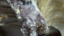 Load image into Gallery viewer, 6&quot; Rare Druzy &amp; Black Amethyst Crystal Cluster
