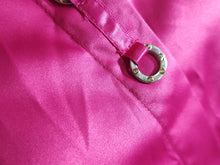 Load image into Gallery viewer, Lana Lee Hot Pink Satin Bling Dress Shirt sz10
