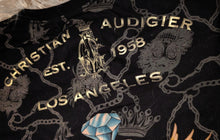 Load image into Gallery viewer, Christian Audigier &quot;Charmed Life&quot; Gold Bling Skull T-Shirt
