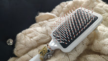 Load image into Gallery viewer, Custom Made Lace &amp; Starfish Seashell Hair Brush
