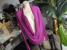 Load image into Gallery viewer, Seductions Barbie Pink Cowl Front Long Sleeve Top LG
