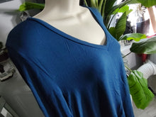 Load image into Gallery viewer, DEX Deep Blue Super Soft Side Slit Top LG-XL
