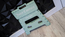 Load image into Gallery viewer, Mint Green Juicy Couture Folding Step Stool
