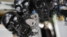 Load image into Gallery viewer, Handmade Skull &amp; Crystal Mirror w/Back Storage
