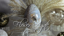 Load image into Gallery viewer, 3&quot; Flower Agate Egg with Stand
