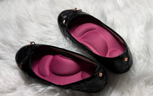 Load image into Gallery viewer, Danskin &quot;Adore&quot; Vegan Black Ballet Flats sz8.5
