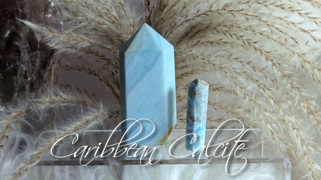 Caribbean Calcite Crystal Towers 2pcs
