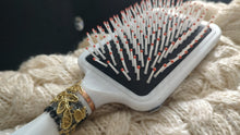 Load image into Gallery viewer, Custom Made Lace &amp; Seashell Hair Brush
