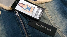 Load image into Gallery viewer, Dolls Kill Dark Blue Lara Denim Vest Crop Top XL-XXL
