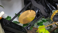 Load image into Gallery viewer, Mini 6&quot; Wood Asian Gold Gong
