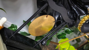 Mini 6" Wood Asian Gold Gong