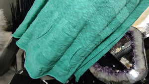 TWIK Aqua Green Knit Oversize Hoodie Sweater XL