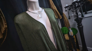 Covet Green Long Sleeve Scoop Neck Sweater MD-LG