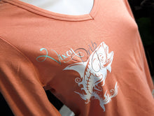 Load image into Gallery viewer, Vixen Drip Gothic Ocean Vibes Seahorse Shirt SM
