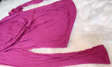 Load image into Gallery viewer, Seductions Barbie Pink Cowl Front Long Sleeve Top LG
