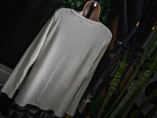 Load image into Gallery viewer, Lily Morgan Glittery Ivory Ribbed Sweater Top LG
