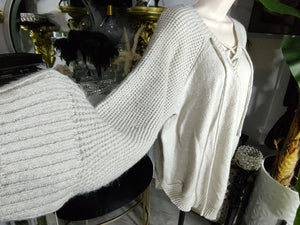 Rue+ Beige Pullover Laced Bust Sweater 4X