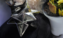 Load image into Gallery viewer, Chrome Geometric Star Candle Holder
