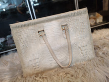 Load image into Gallery viewer, Sabella Moda Firenze Crocodile Print Italian Leather Laptop Bag Purse Briefcase
