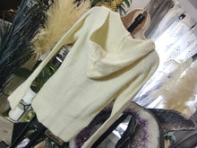 Load image into Gallery viewer, &quot;Sweater Project&quot; Ivory Hooded Bangladesh Sweater LG
