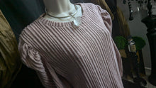 Load image into Gallery viewer, Revamped Dusty Rose Ribbed Knit Sweater Dress LG-XL
