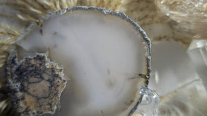 3" Purple Haze Brazilian Agate Quartz Crystal Slice