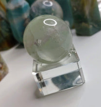 Load image into Gallery viewer, Rainbow Fluorite Sphere with Acrylic Stand
