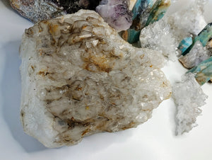 Rare Dragon Scale Smokey Elestial Celestial Quartz Crystal