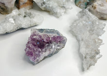 Load image into Gallery viewer, Amethyst in Blue Agate Crystal Cluster
