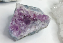 Load image into Gallery viewer, Amethyst in Blue Agate Crystal Cluster
