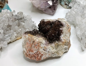 Thunder Bay Black Smokey Druzy Amethyst Crystal