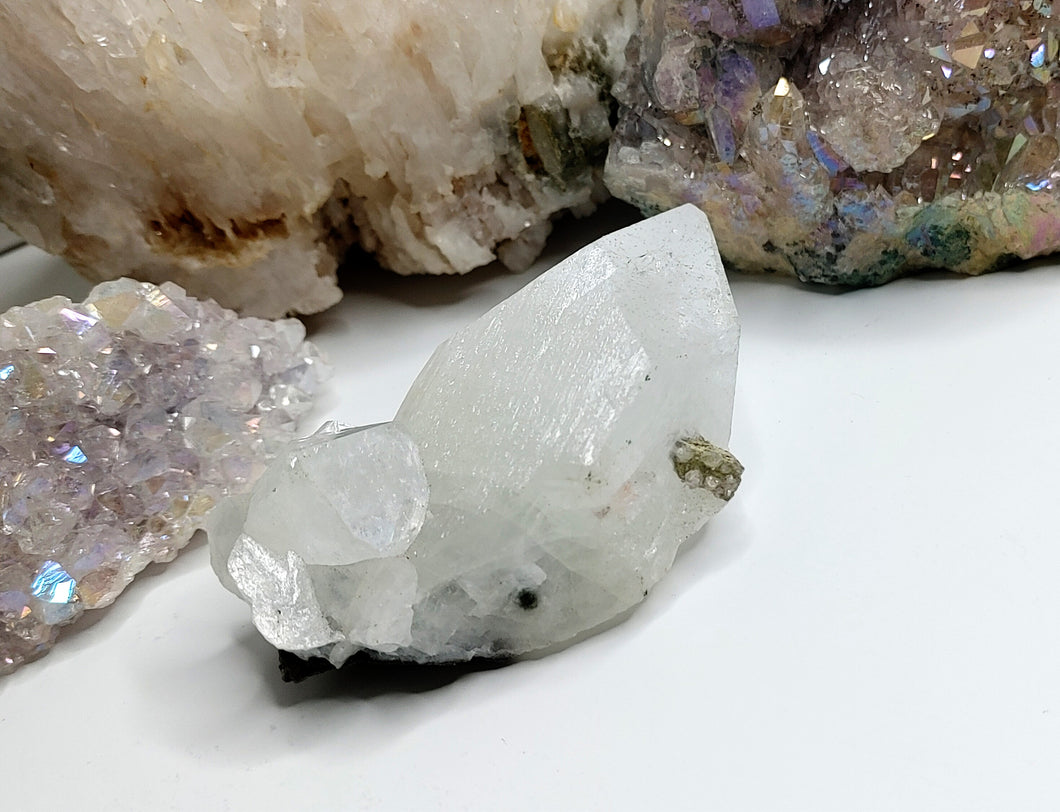 Clear Quartz & Apophyllite Crystal Point